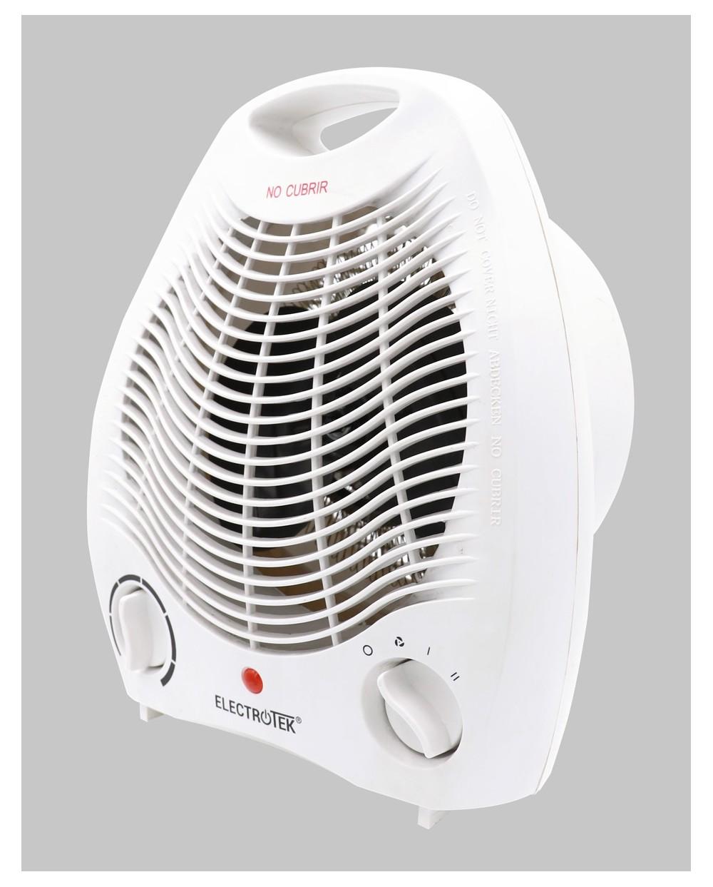 Thulos Calefactor Eléctrico 2 Ajustes De Temperatura 1000/2000W. ELECTROTEK ET-TV06