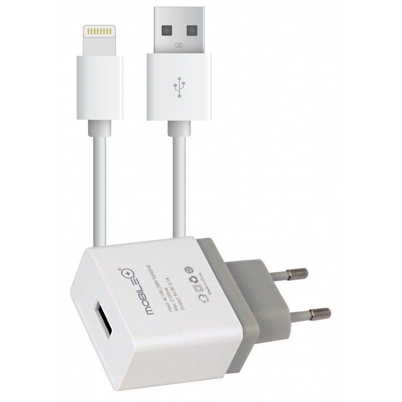 thulos Cargador de casa incluye cable Lightning/USB de 1 metro compatible con iPhone . MOBILE+ MB-1003