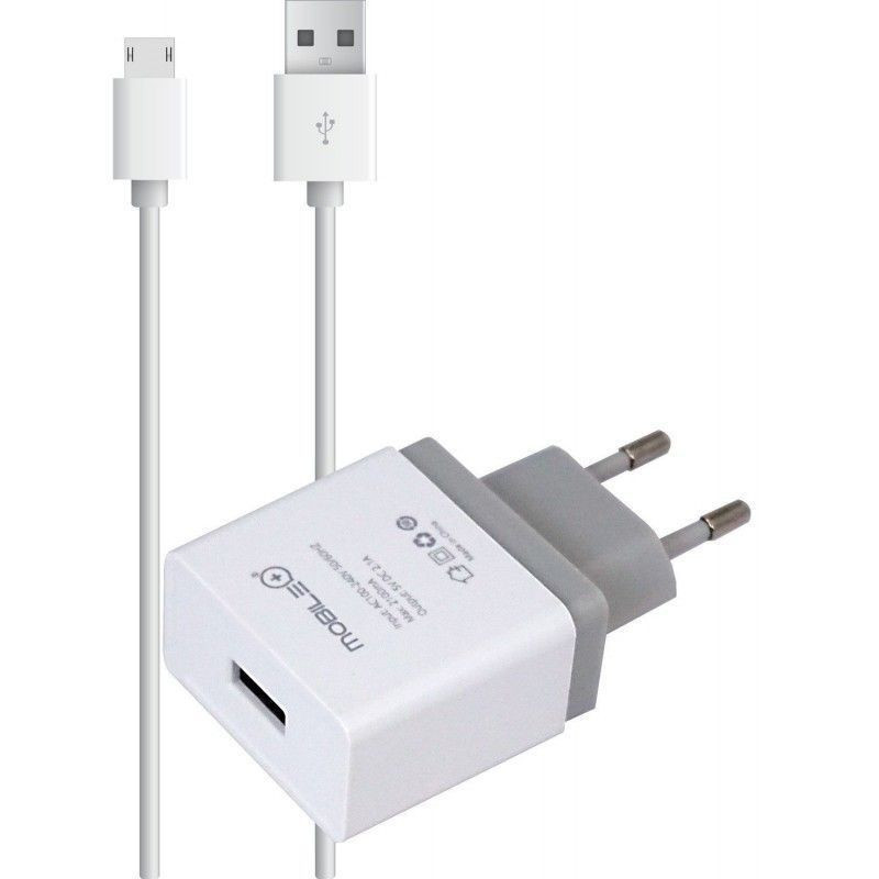 thulos Cargador de pared+Cable Micro USB a USB de 1 metro 2.1A. MOBILE+ MB-1004
