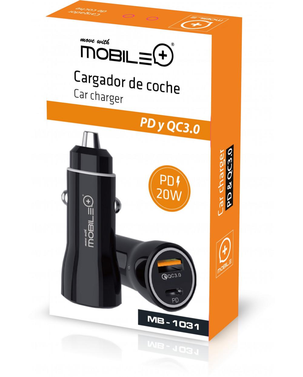 Thulos Cargador Doble USB Y TIPO-C. Carga Rápida PD Y QC3.0. MOBILE+ MB-1031