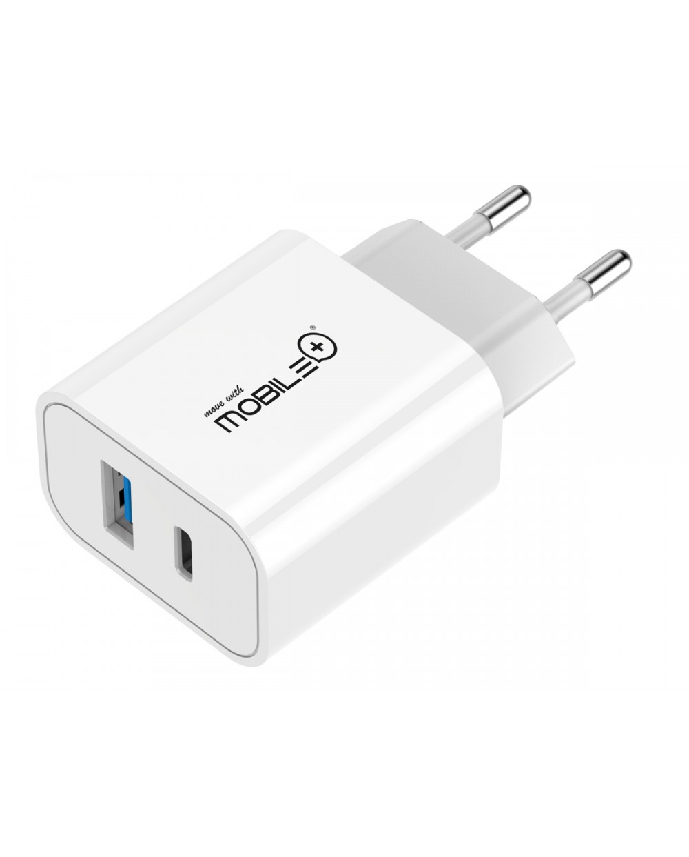 Thulos Cargador Doble USB Y Tipo-C. Carga Rápida QC+PD. Mobile+ MB-1030