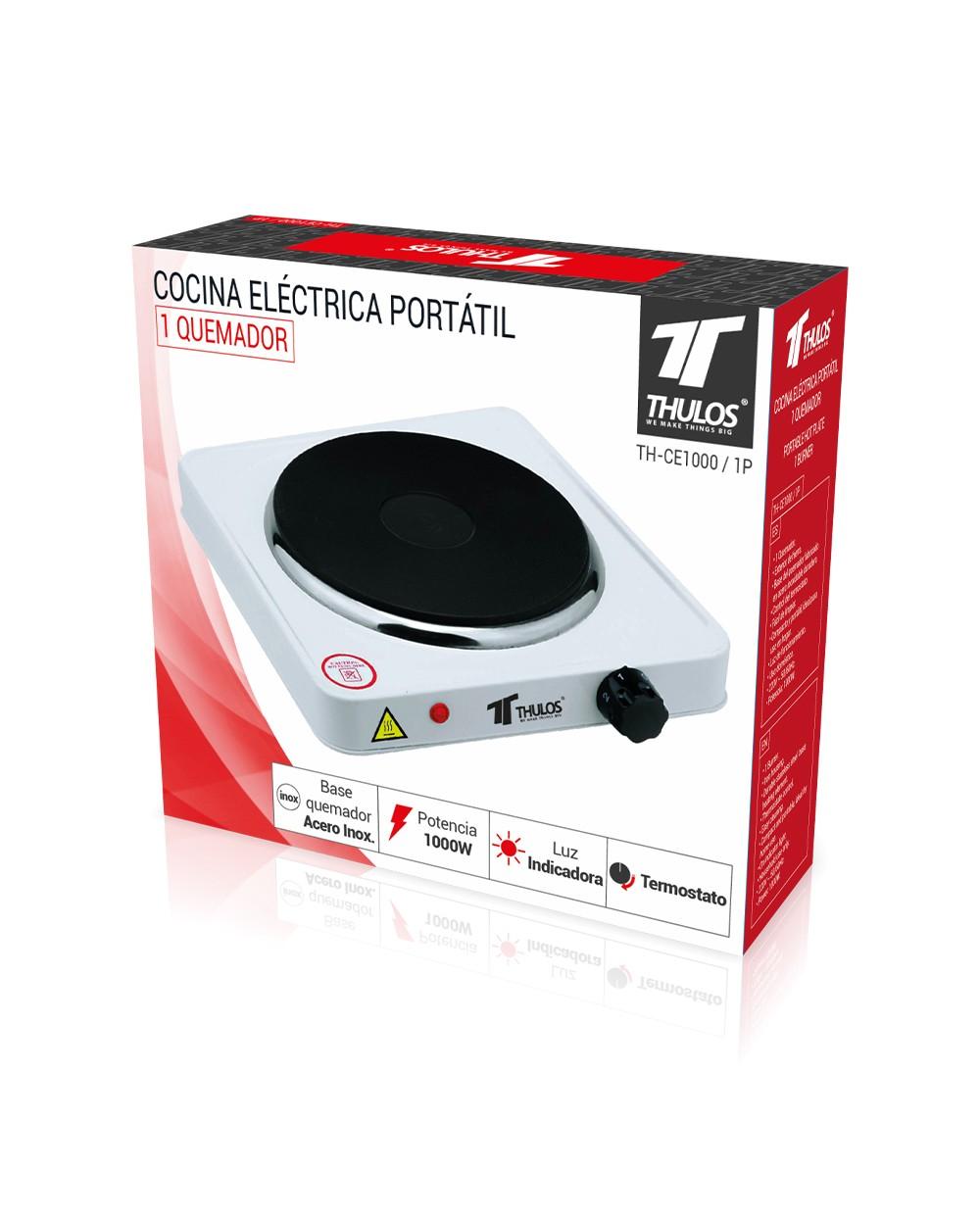 Thulos Cocina Eléctrica Compacta Y Portátil 1 Quemador THULOS TH-CE1000/1P