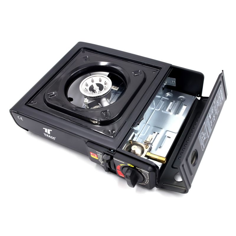 Thulos Cocina Portátil Dual Funciona Con Cartucho De Gas O Botella De Gas Externa. THULOS TH-GS019