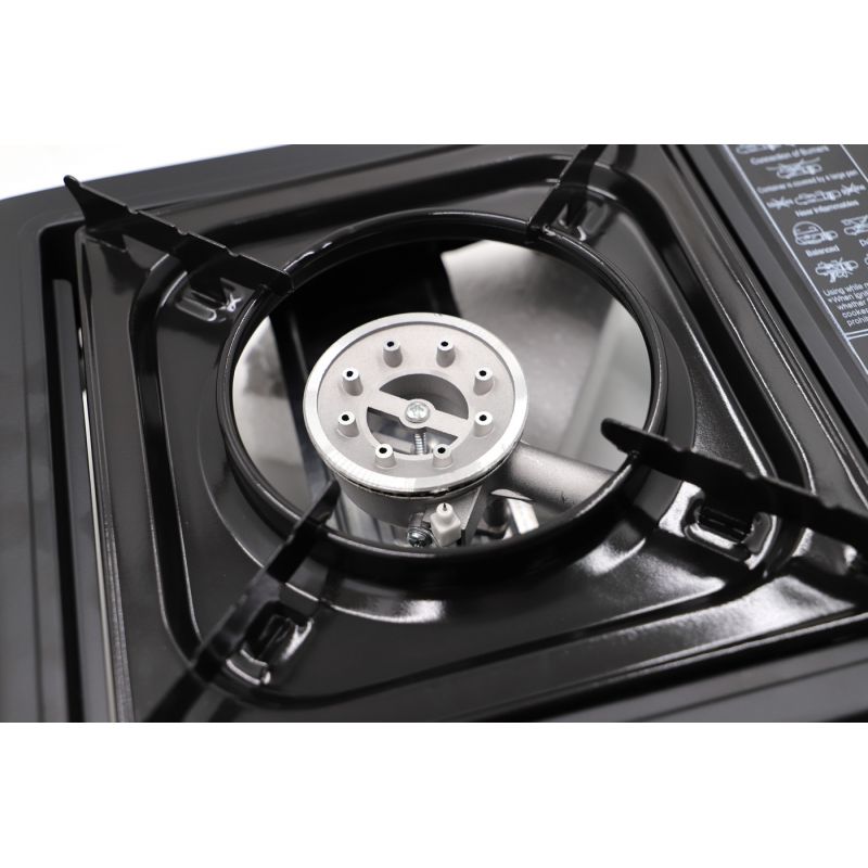 Thulos Cocina Portátil Dual Funciona Con Cartucho De Gas O Botella De Gas Externa. THULOS TH-GS019