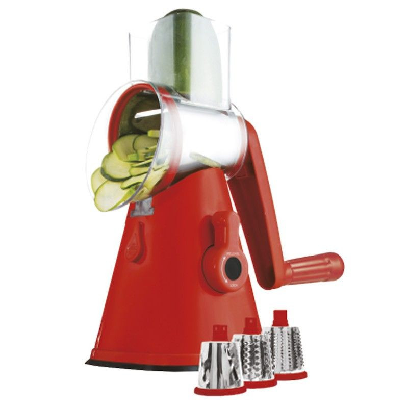 thulos Cortador/Rallador de verduras manual 3 cuchillas intercambiables. THULOS TH-KA003