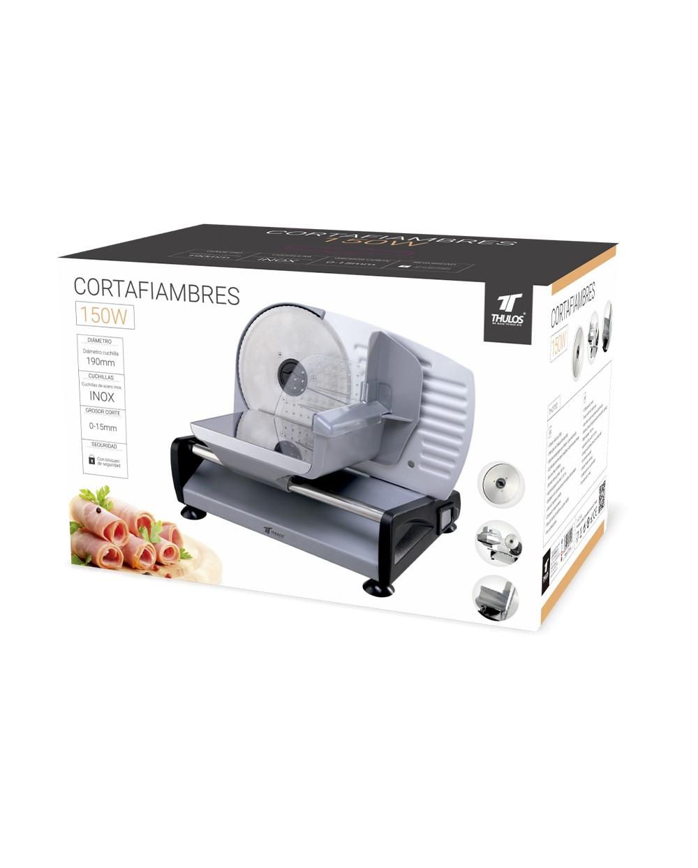 Thulos Cortafiambres Con Ajuste De Grosor De Corte Potencia: 150W Thulos TH-CF150
