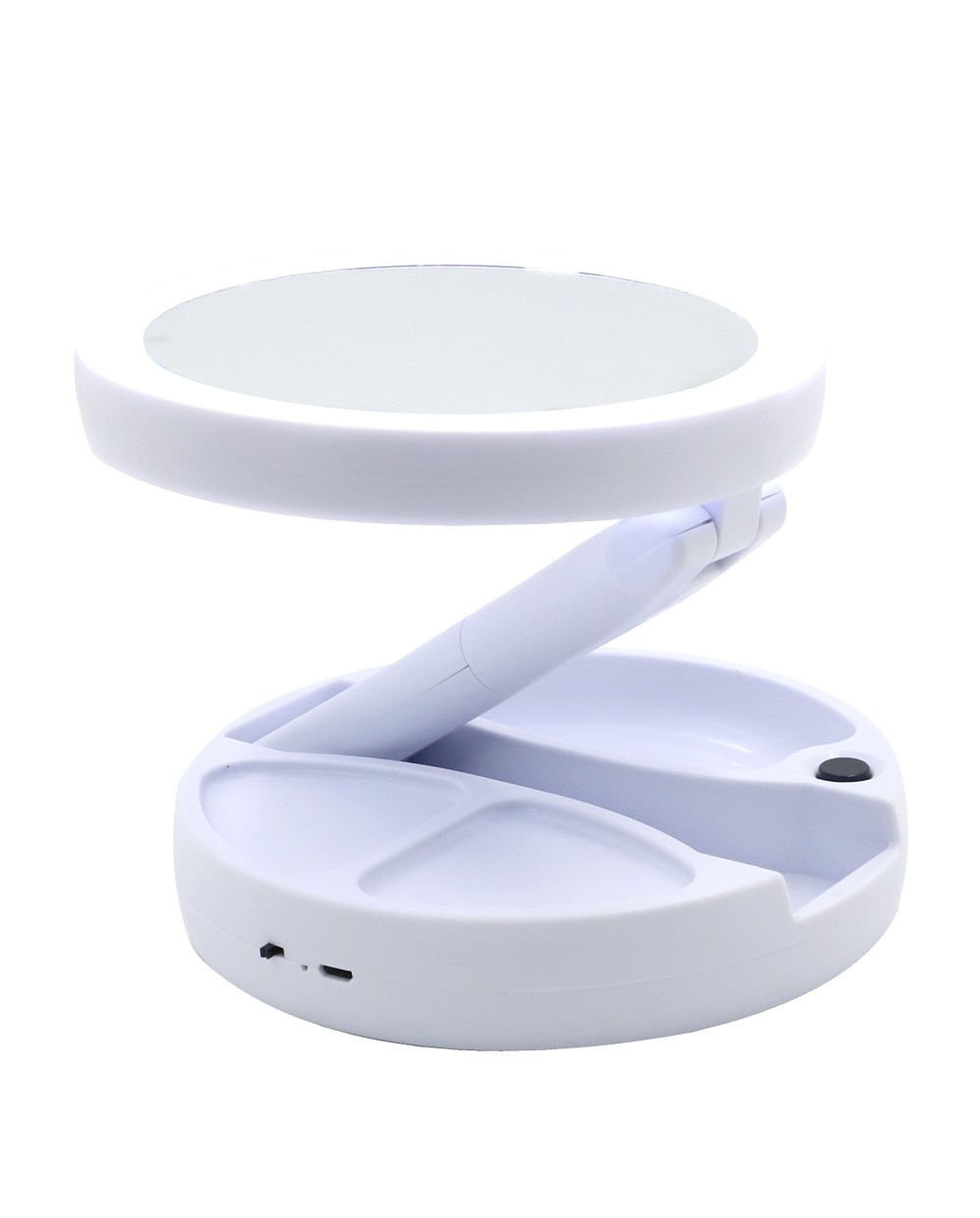 Thulos Espejo De Doble Cara Con Luz Led. Aumento 1x Y 10x. THULOS TH-BY05