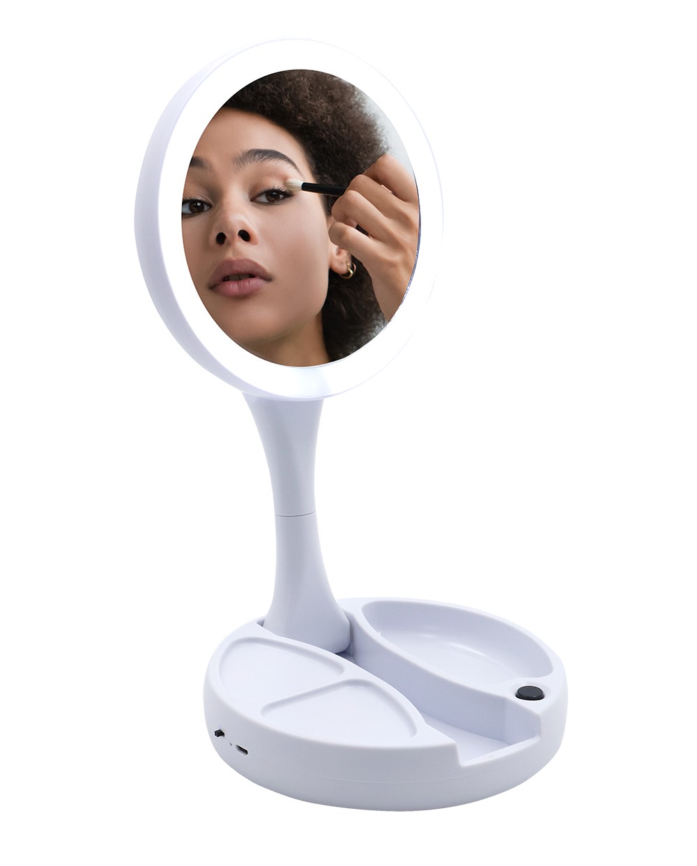 thulos Espejo De Doble Cara Con Luz Led. Aumento 1x y 10x. THULOS TH-BY05