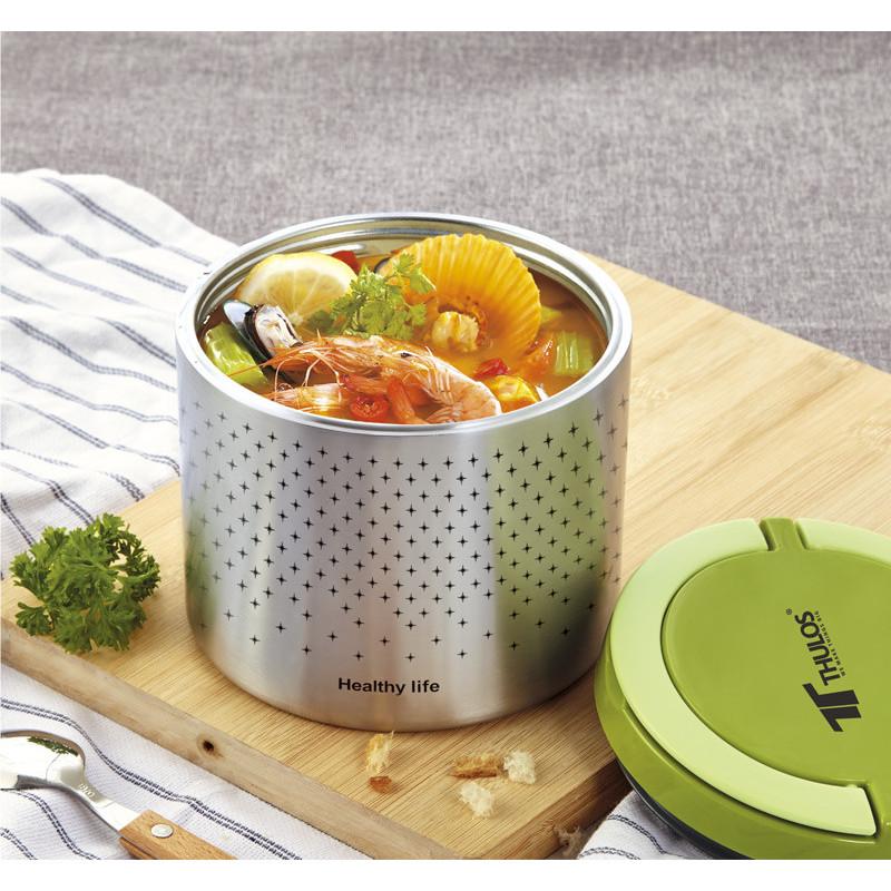 thulos Fiambrera con cuerpo de acero inoxidable capacidad: 1.0L THULOS TH-LB10