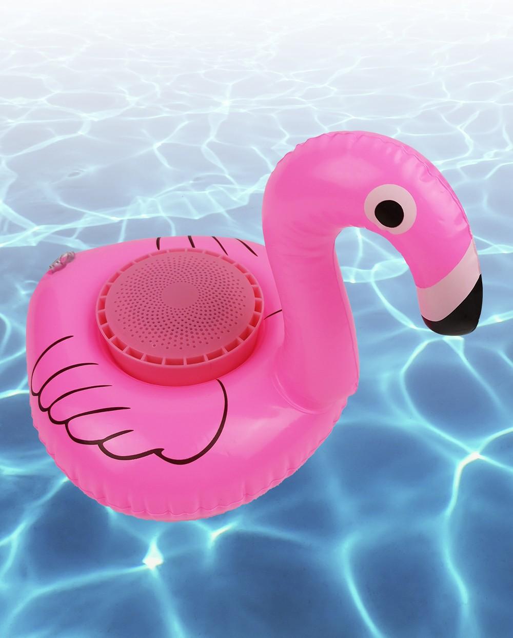 thulos Flotador flamenco con altavoz inalámbrico GO-ROCK GR-15