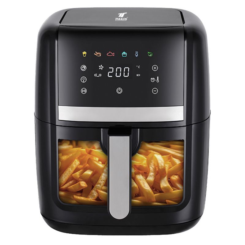 thulos Freidora de aire 8 litros 6 programas predefinidos 1700W. THULOS TH-F8081