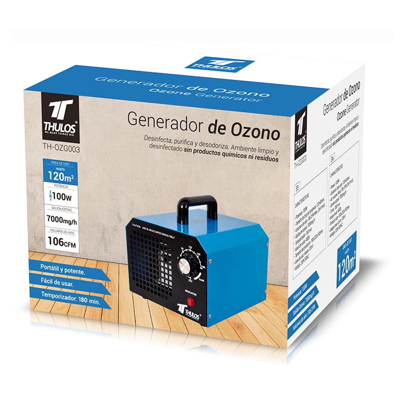 Thulos Generador De Ozono 100W Área: 120m2. THULOS TH-OZG003