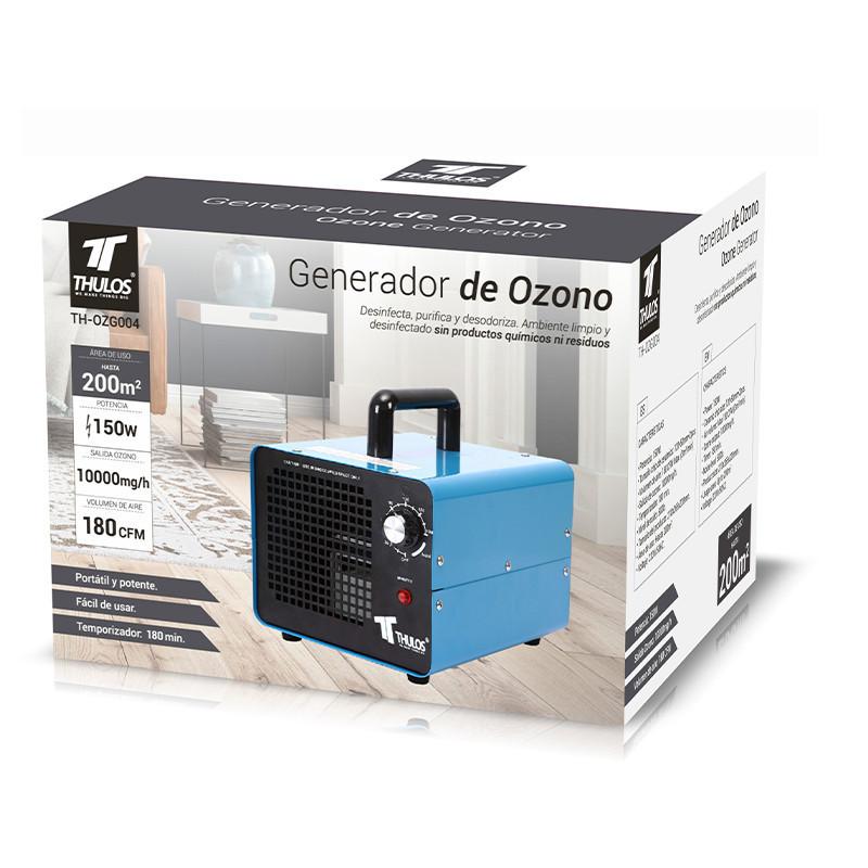 Thulos Generador De Ozono 150W Área: 200m2. THULOS TH-OZG004