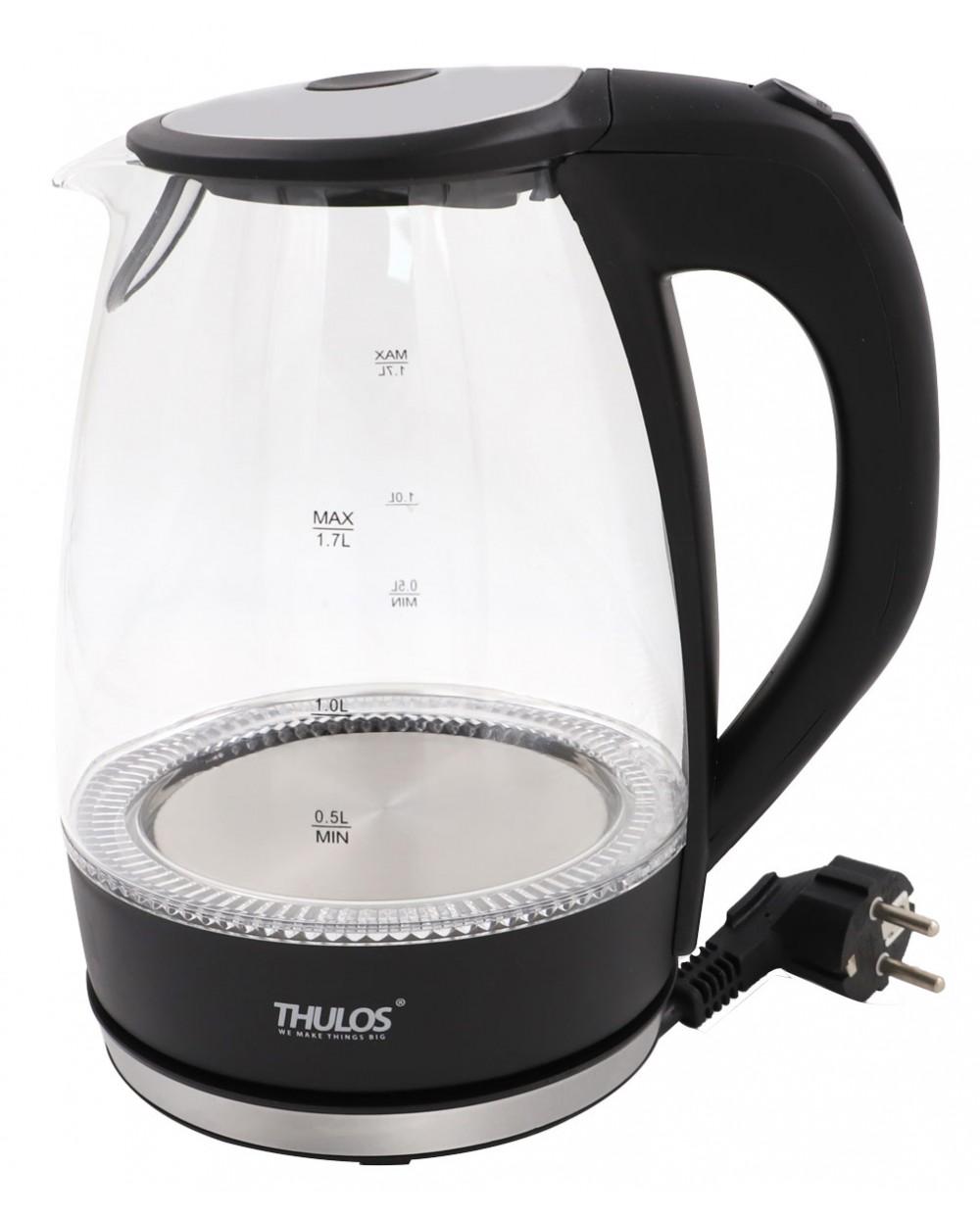 Thulos Hervidor De Agua 1.7 L. De Capacidad Con Luz LED Azul. THULOS TH-HV12