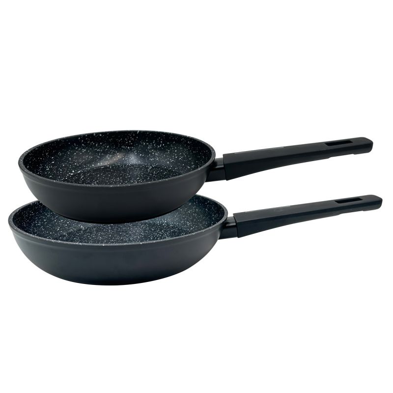 thulos Juego de 2 sartenes de aluminio tamaños: Ø20 Ø24 cm. THULOS TH-FPS37 ESTORIL