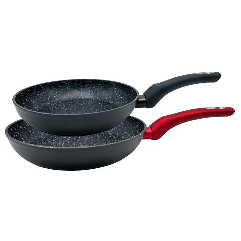 thulos Juego de 2 sartenes de aluminio tamaños: Ø22 Ø26 cm. THULOS TH-FPS38 COIMBRA