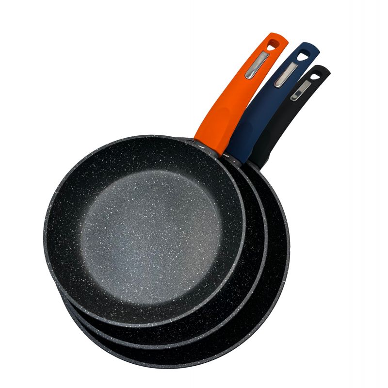 Thulos Juego De 3 Sartenes De Aluminio Tamaños: Ø20 Ø24 Ø28 Cm. THULOS TH-FPS35 SINTRA