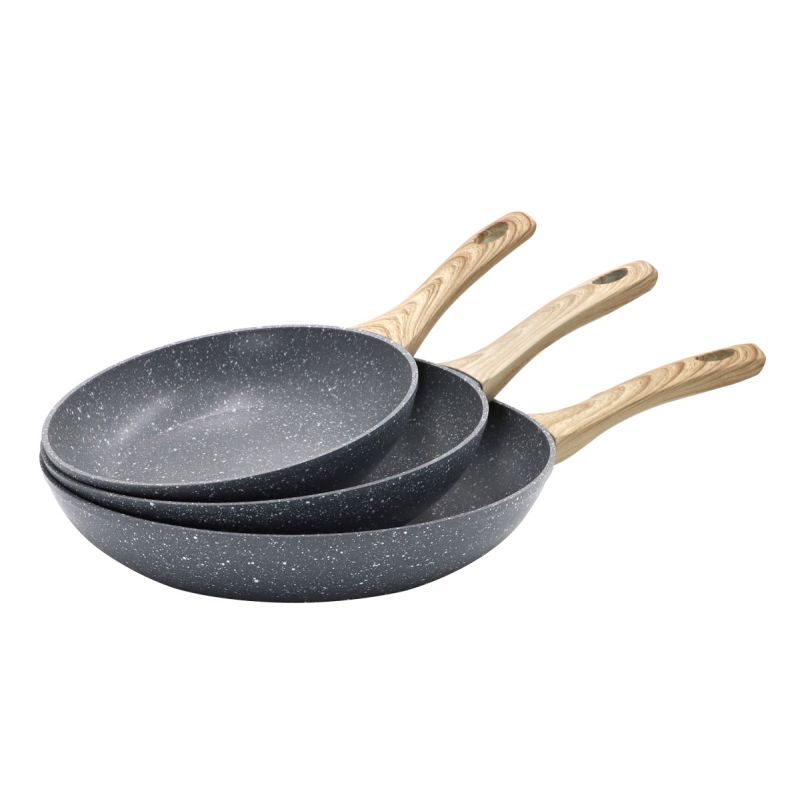 Thulos Juego De 3 Sartenes Ø20 Ø24 Y Ø28 Cm. Aptas Para Todo Tipo De Cocinas. THULOS TH-FPS342 ROME