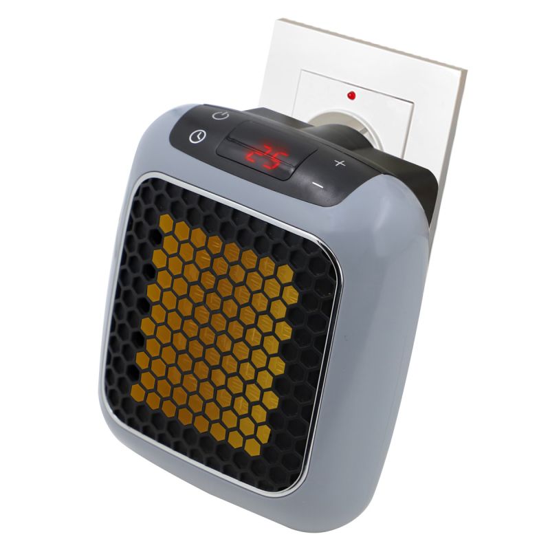 thulos Mini calefactor de enchufe temperatura ajustable: 15ºC-32ºC potencia 800W y mando a distancia. THULOS TH-PH12