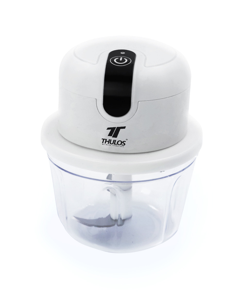 thulos Mini Picadora USB capacidad de 350 ml. Cuchilla de acero inoxidable. Incluye cable de carga. THULOS TH-PC351