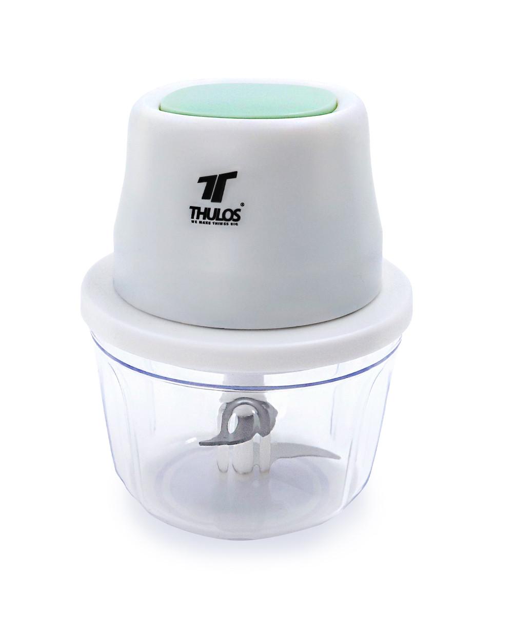 thulos Mini Picadora USB capacidad de 350 ml. Cuchilla de acero inoxidable. Incluye cable de carga. 30W. THULOS TH-PC352