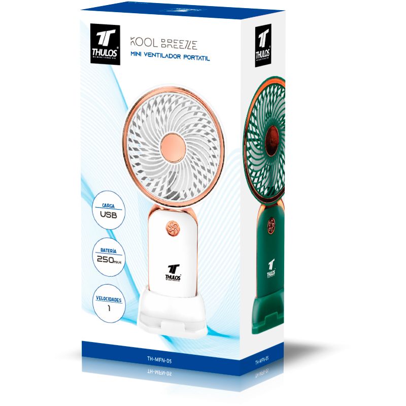 Thulos Mini Ventilador Portátil. THULOS KOOL BREEZE TH-MFN-05