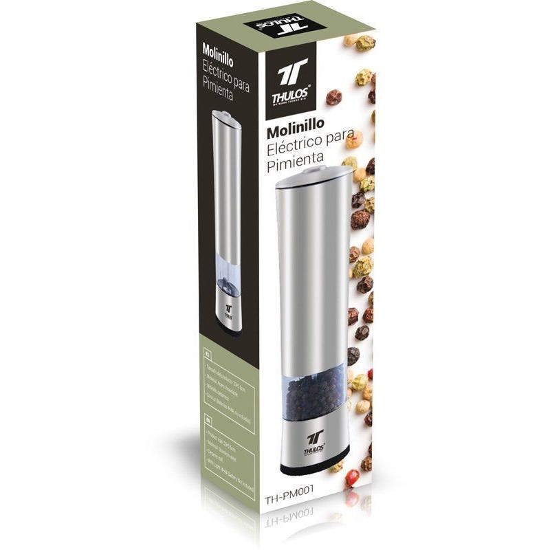 Thulos Molinillo Eléctrico Con Luz Para Pimienta. THULOS TH-PM001
