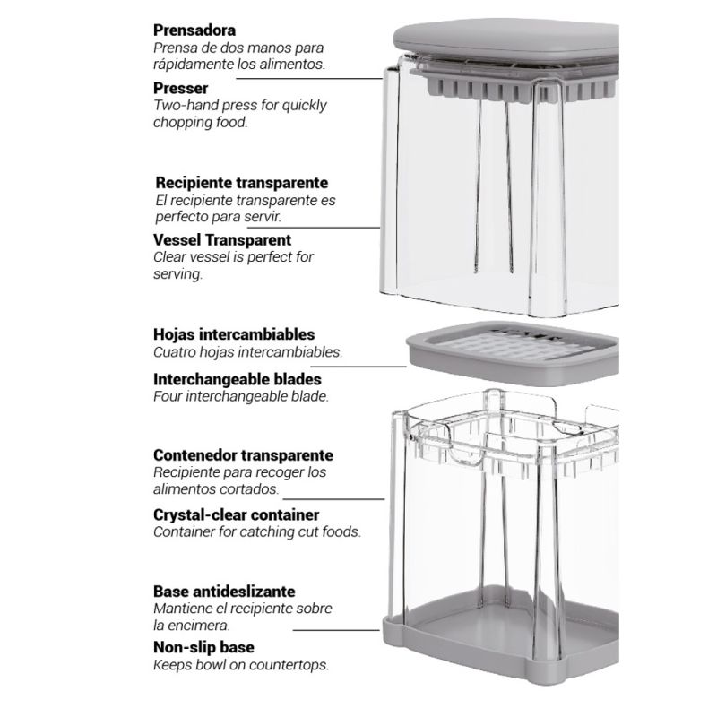 Thulos Picador De Alimentos CHOP BOX. THULOS TH-KA048