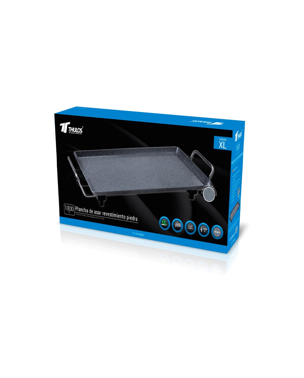 Thulos Plancha De Asar Con Revestimiento De Piedra 31*55 Cm THULOS TH-PA1805