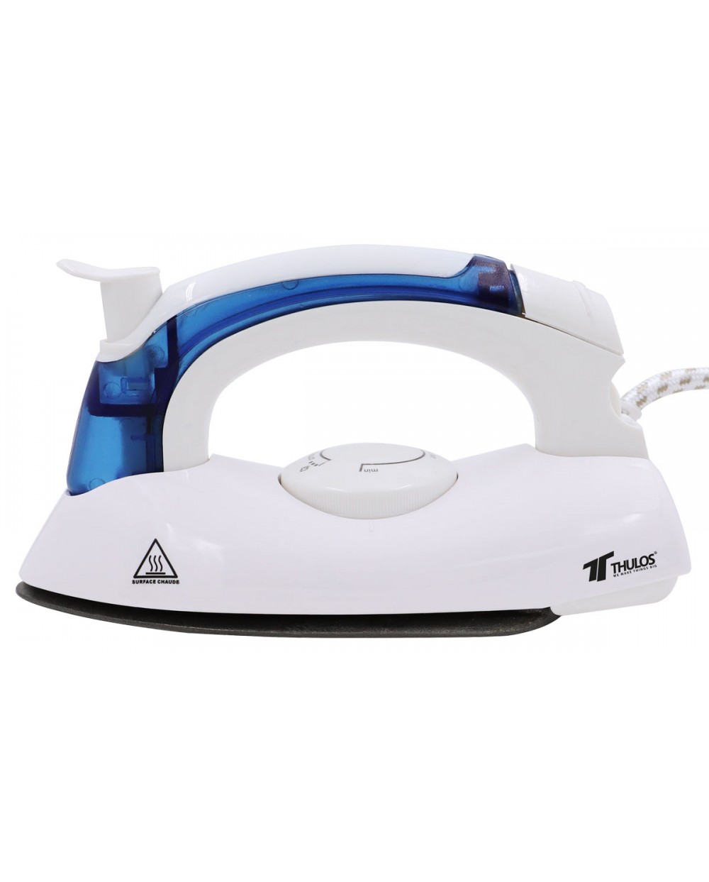 thulos Plancha de viaje con mango plegable Potencia: 700W. Incluye funda y vaso medidor. THULOS TH-PV700