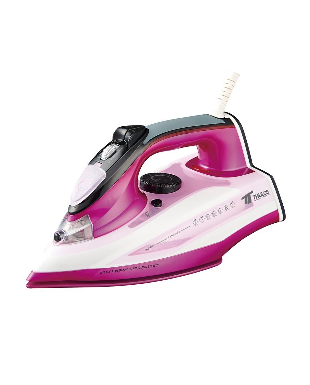 Thulos Plancha Vapor Suela Nano Cerámica 3000W. TH-PV3000