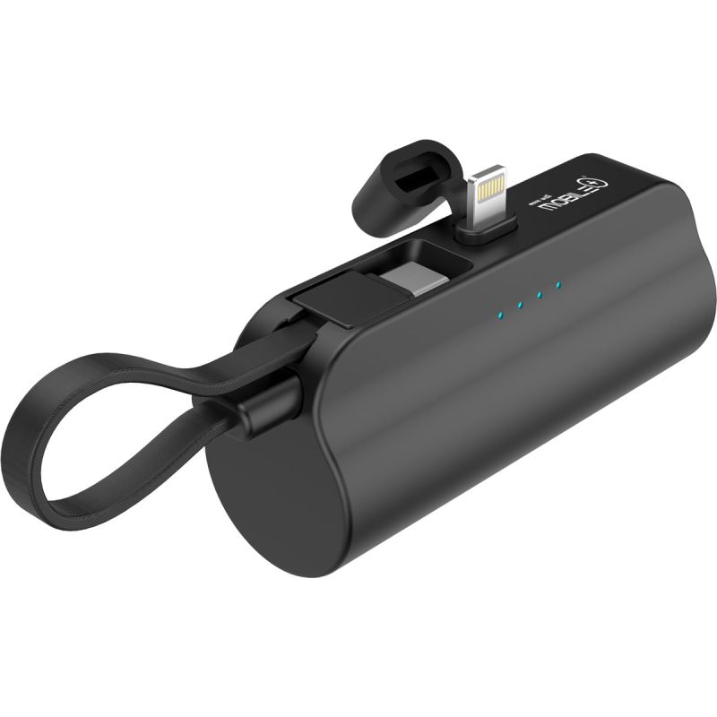 thulos Power bank conector Lightning y cable tipo C desmontable e integrado capacidad batería: 5000 MAH. Mobile + MB-PB105