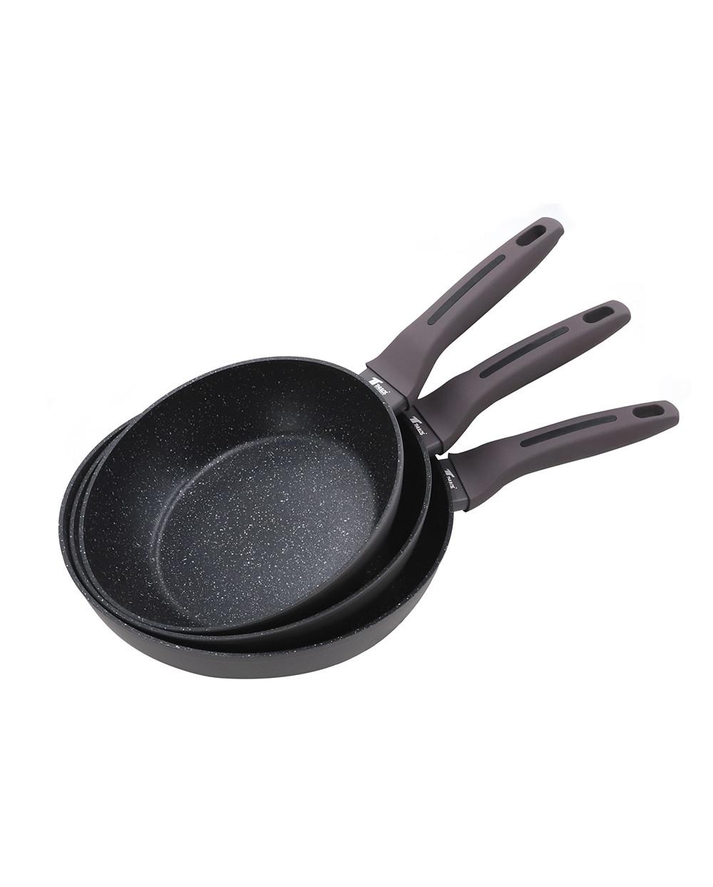 thulos Sartén Profunda con Revestimiento Antiadherente Efecto Piedra Ø24 Ø26 Ø28cm. THULOS TH-FRP DEEP SERIE