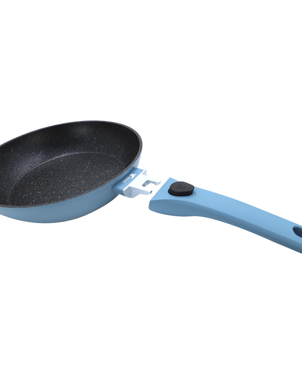 Thulos Sartén Revestimiento Antiadherente Efecto Piedra Ø20 Ø24 Ø 28 Cm. BLUE SERIE THULOS TH-FRP