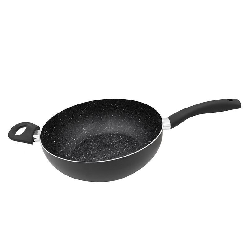 Thulos Sartén WOK Con Revestimiento De Piedra Tricapa Antiadherente De Alta Calidad Varios Tamaños. THULOS TH-WOK