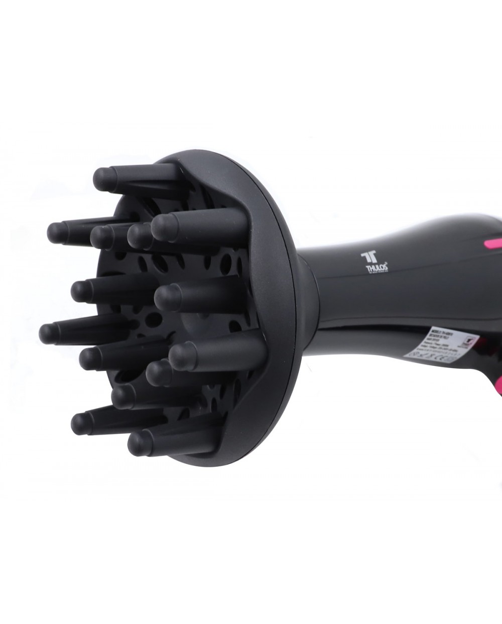 Thulos Secador De Pelo 2 Velocidades 3 Temperaturas 2000W Con Difusor Y Concetrador. THULOS TH-HD810