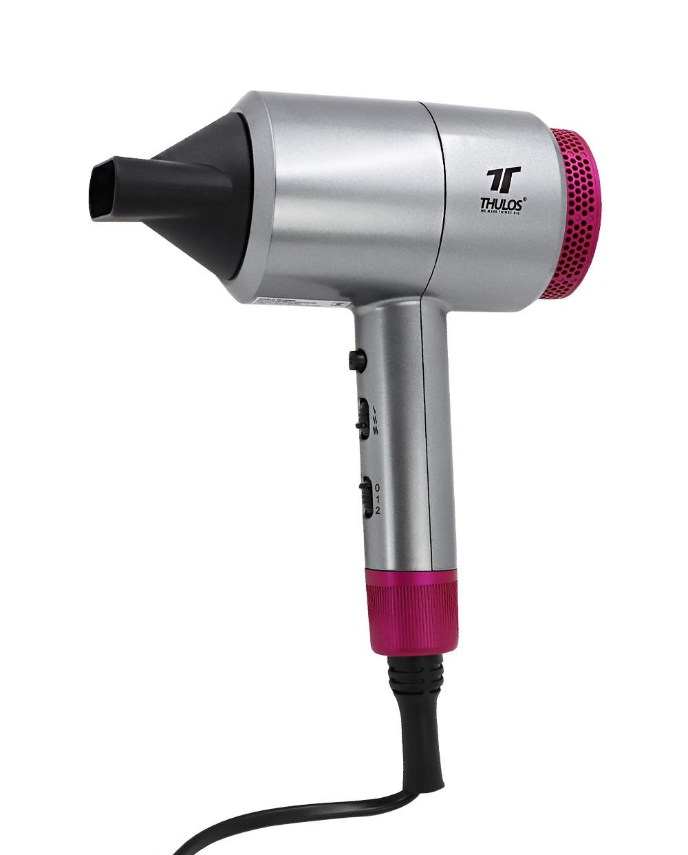 thulos Secador de Pelo Iónico. 1600-1800W. Incluye difusor y concentrador. THULOS TH-HD804