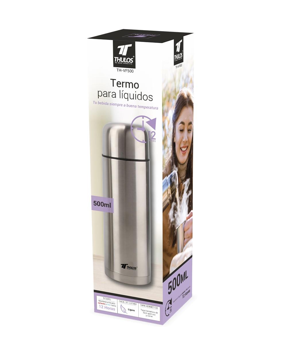 Thulos Termo Bala Con Doble Aislamiento 3 Capacidades: 500 700 Y 1000ml THULOS TH-VF