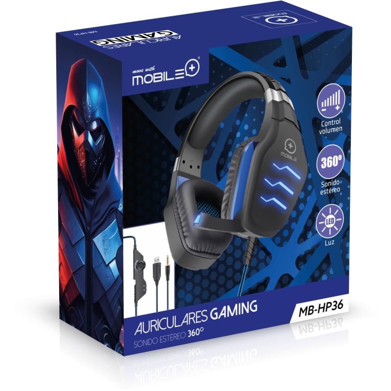 Thulos Auriculares Gaming. MOBILE+ MB-HP36