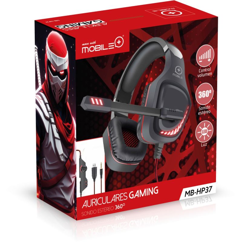 Thulos Auriculares Gaming. MOBILE+ MB-HP37