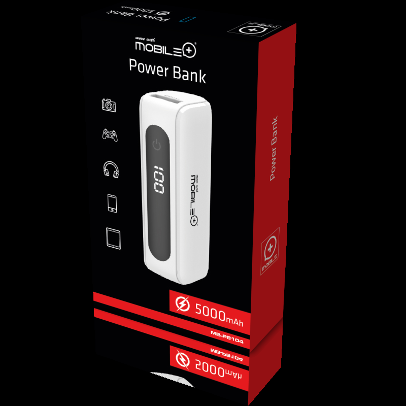 Thulos Power Bank 5000 MAh. MOBILE+ MB-PB104
