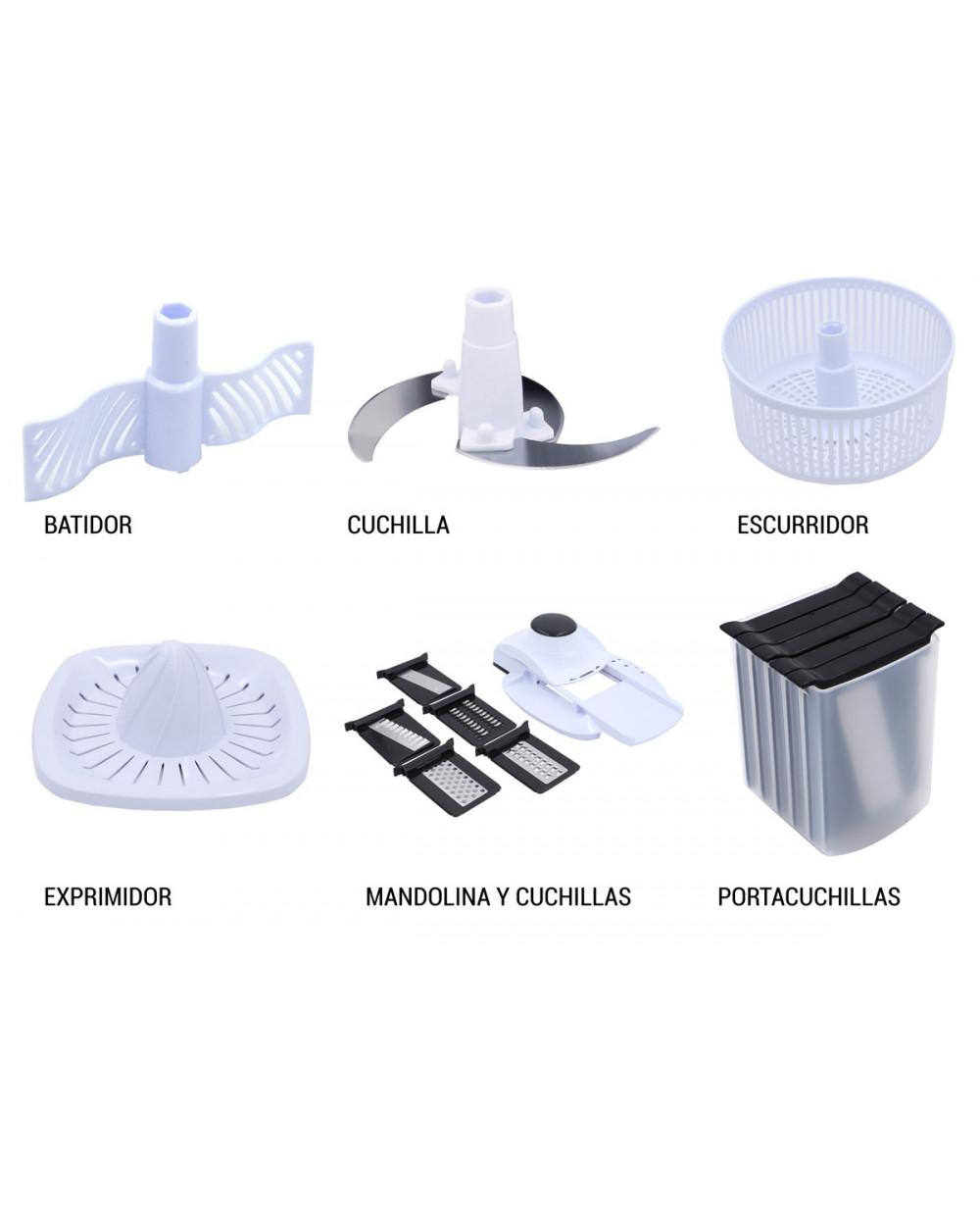 Thulos Procesador De Alimentos Manual 5 En 1