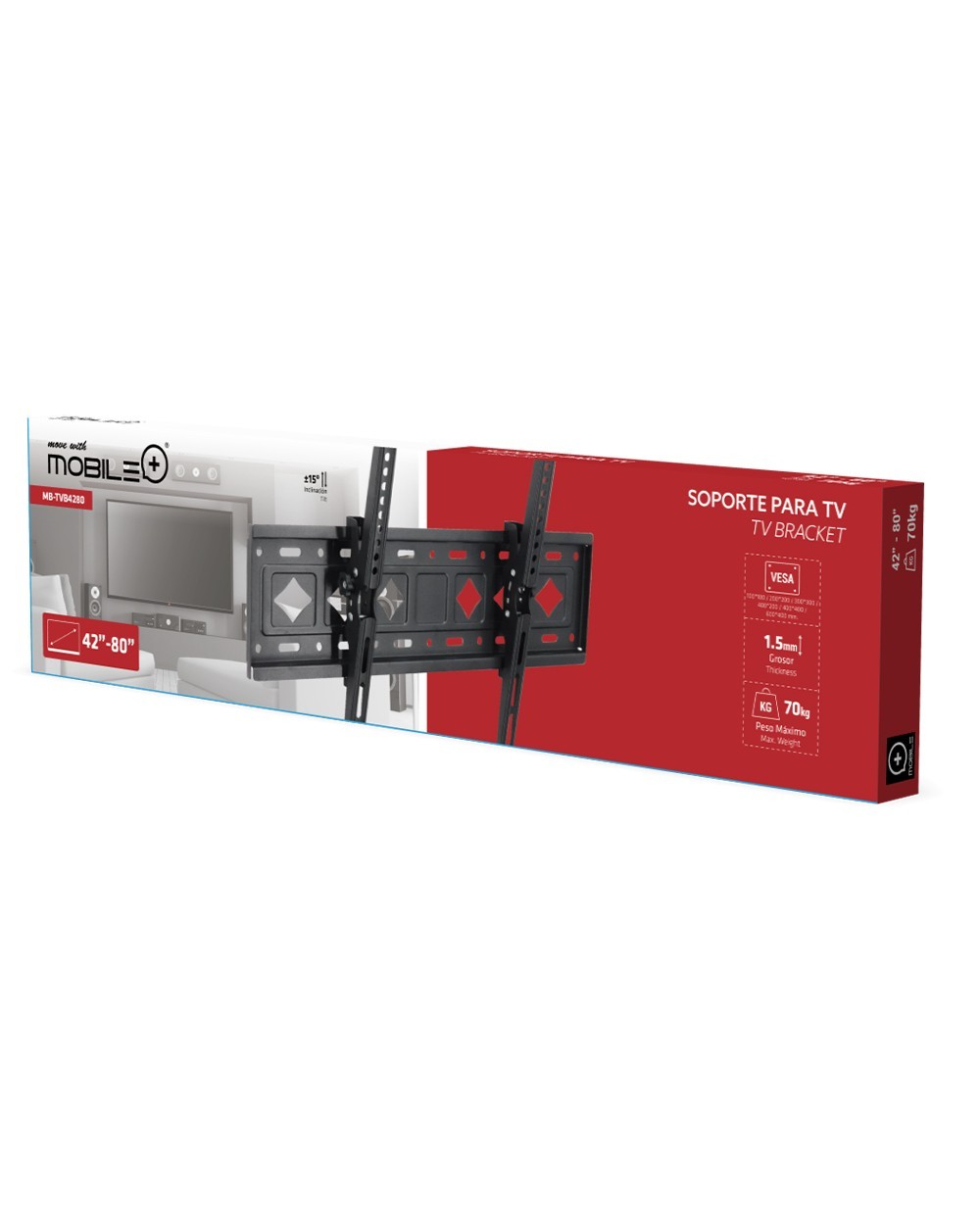 Thulos Soporte Para TV 42"-80". MOBILE+ MB-TVB4280