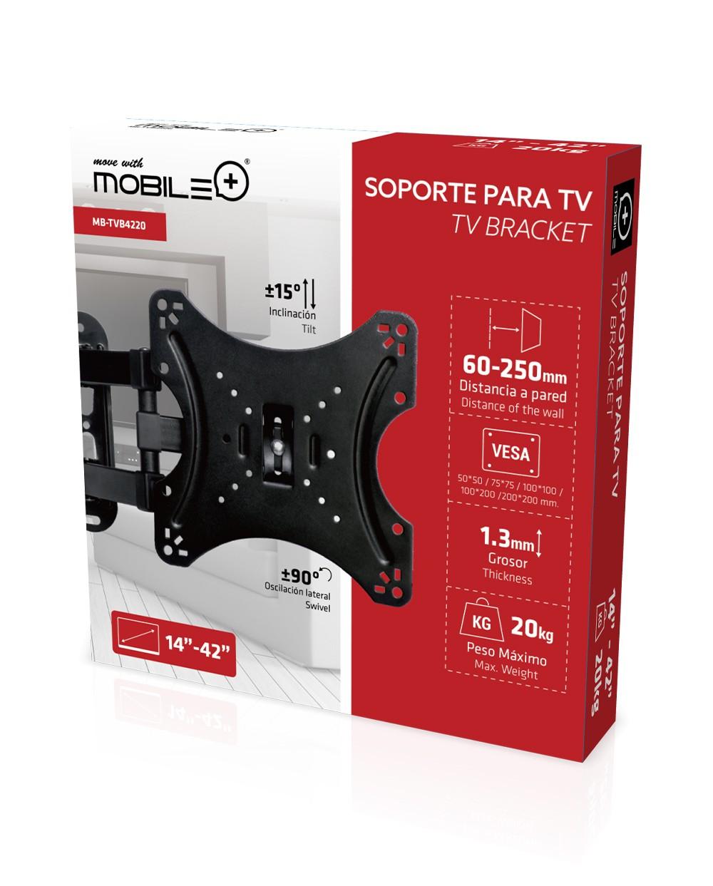 Thulos Soporte TV 14”-42”. MOBILE+ MB-TVB4220