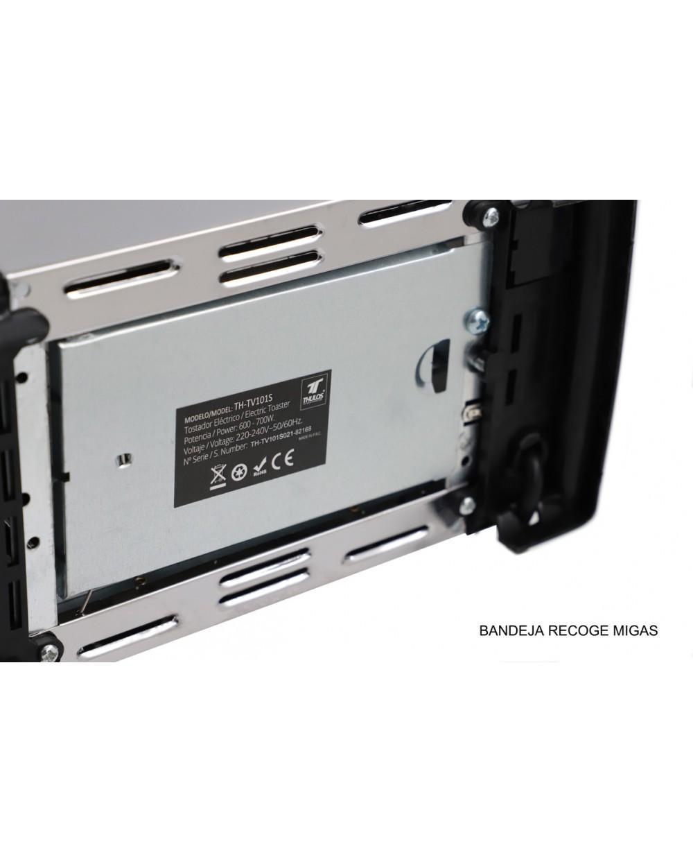 Thulos Tostador Eléctrico 2 Rebanadas 600-700W Thulos TH-TV101W/S