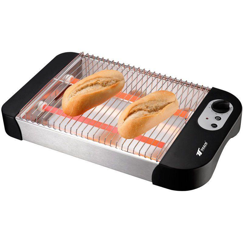 thulos Tostador plano con 6 niveles de temperatura 600W. Thulos TH-TP101
