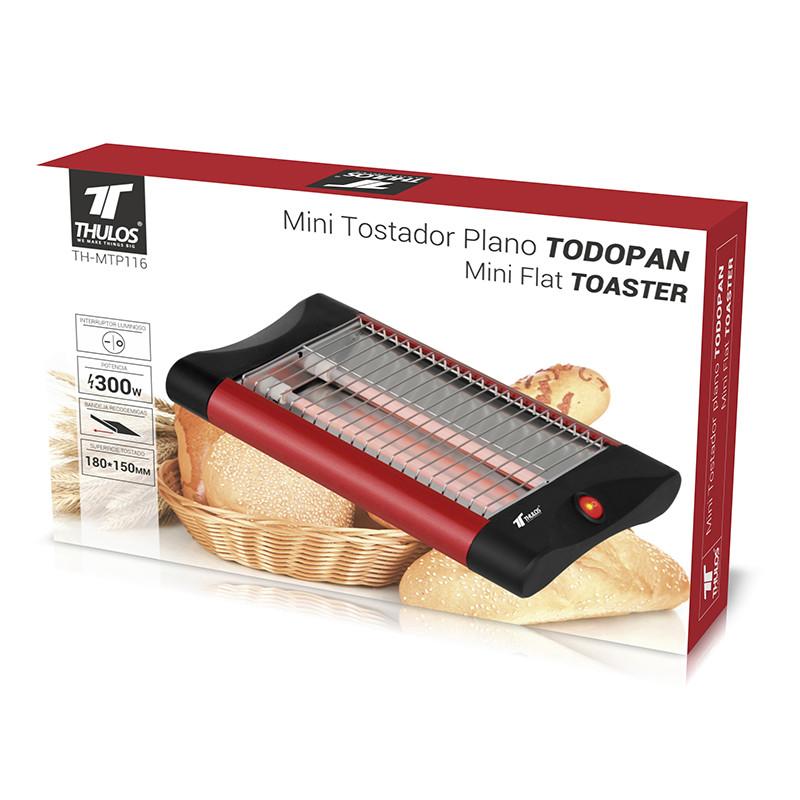 Thulos Tostador Plano TODOPAN. Tuesta Todo Tipo De Pan. 300W. THULOS TH-MTP116