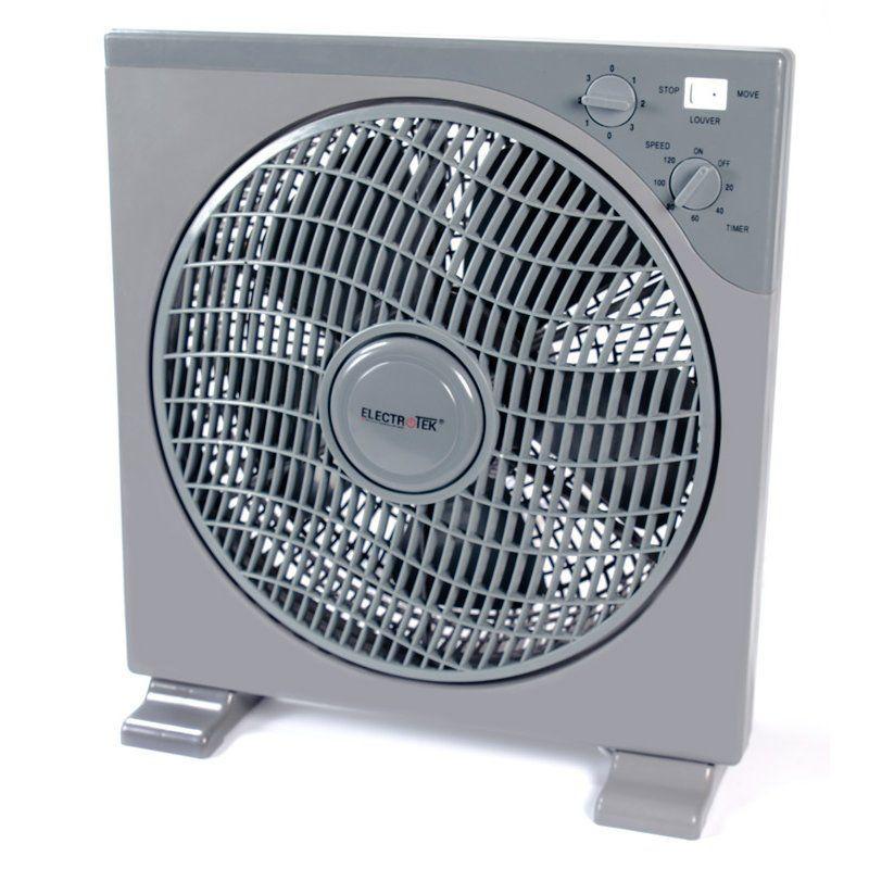 thulos Ventilador Cuadrado 12" Box Fan 3velocidades potencia 40W. ELECTROTEK ET-F12BX