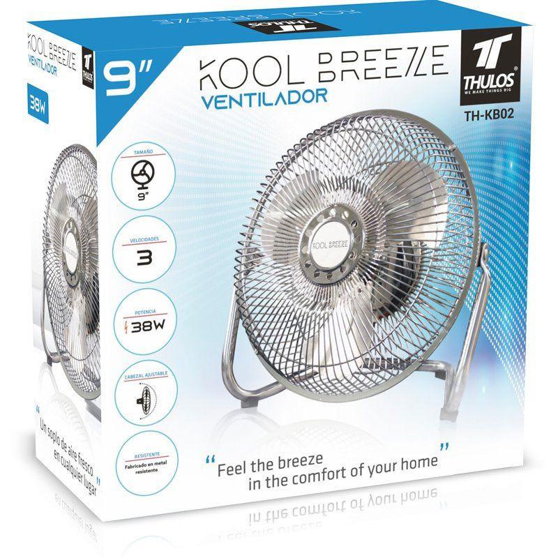 Thulos Ventilador De Ø9" 3 Ajustes De Velocidad. KOOL BREEZE BY THULOS TH-KB02