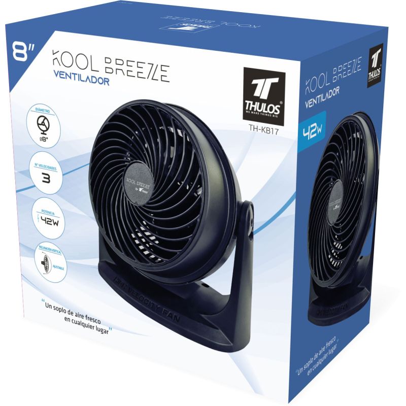 Thulos Ventilador De Sobremesa De Ø 8" (20 3 Cm) 42W. THULOS TH-KB17